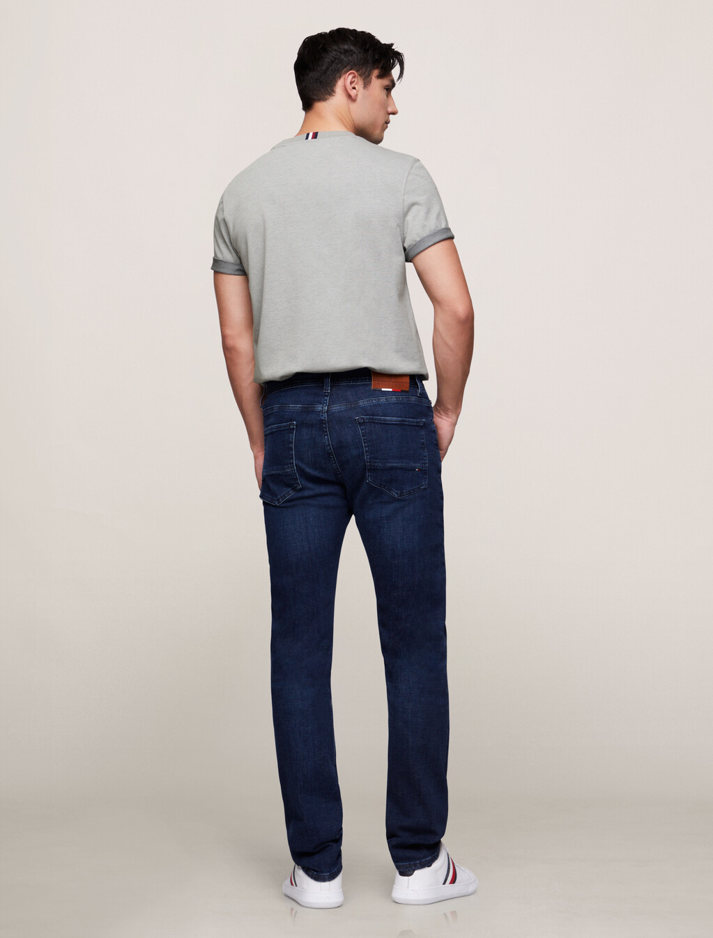 Stretch Cotton Pocket T-Shirt, Light Grey Heather, hi-res