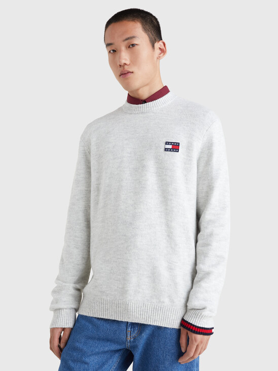 BADGE RELAXED FIT JUMPER