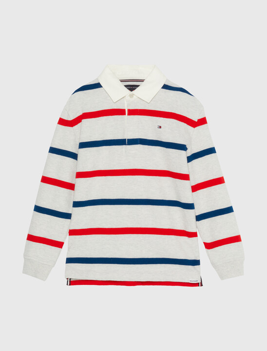 男童裝橄欖球條紋 POLO 衫