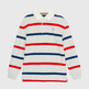 Light Grey Heather Base/Rwb Stripes
