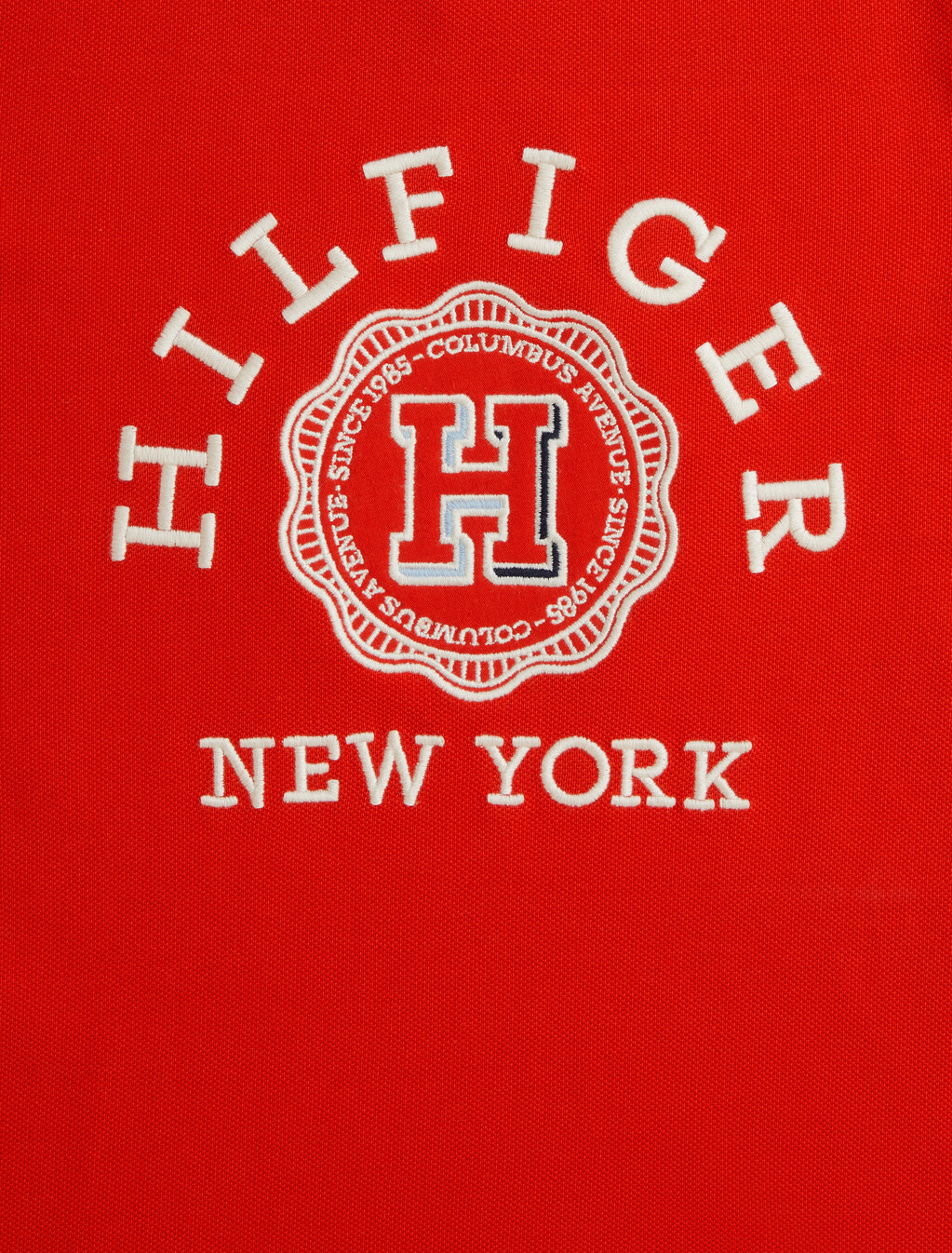Hilfiger Monotype Archive Crest Logo Embroidery T-Shirt, Fierce Red, hi-res