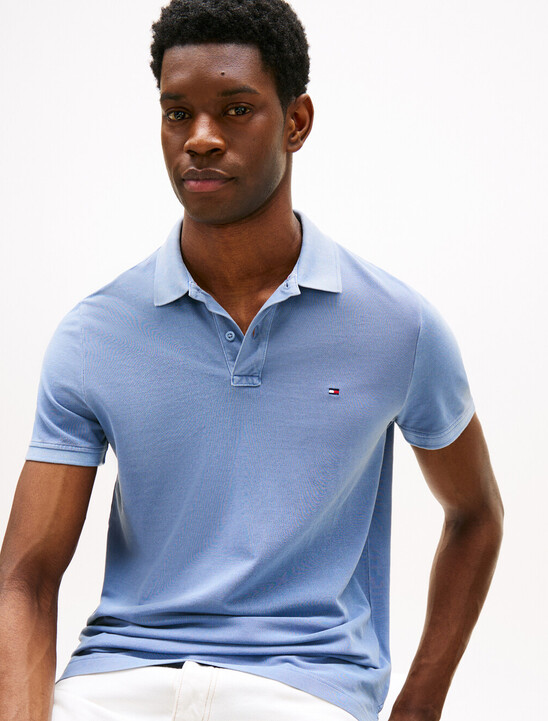 Garment Dyed Flag Embroidery Regular Polo