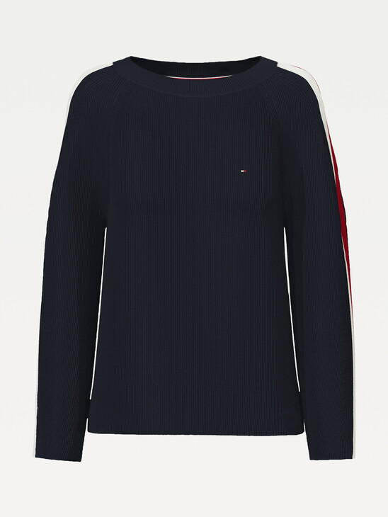 Signature Sleeve Round Neck Jumper Signature Sleeve Round Neck Jumper