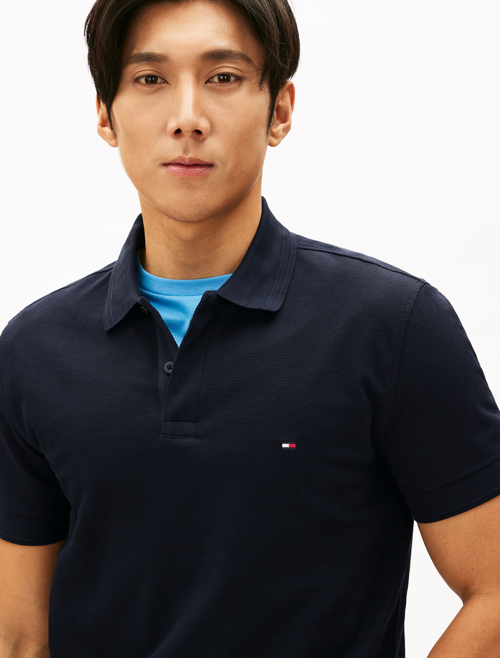 Bubble Knit Regular Polo, Desert Sky, hi-res