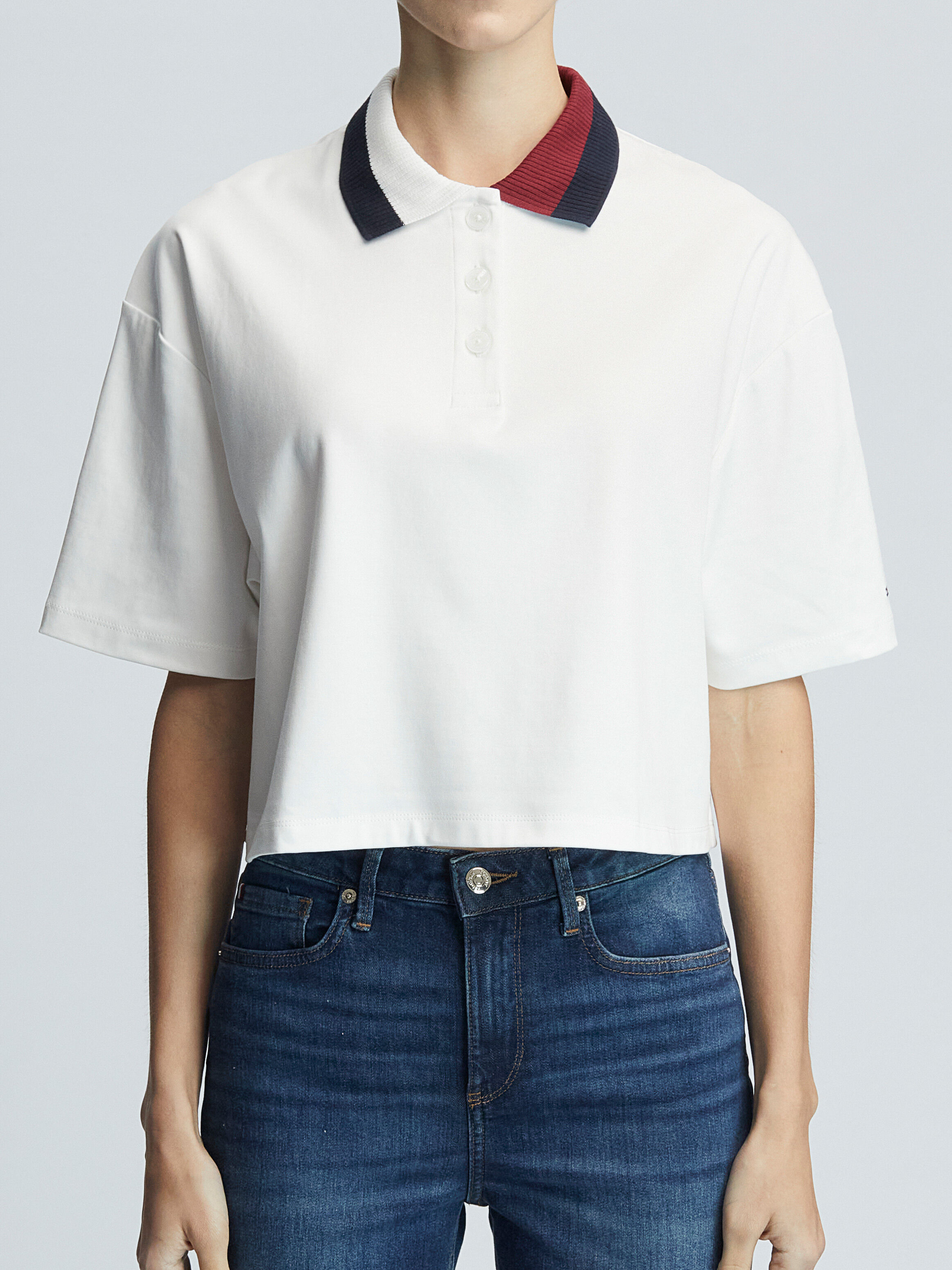 Cropped tommy top hilfiger polo