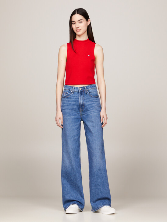 Claire High Rise Wide Leg Faded Jeans