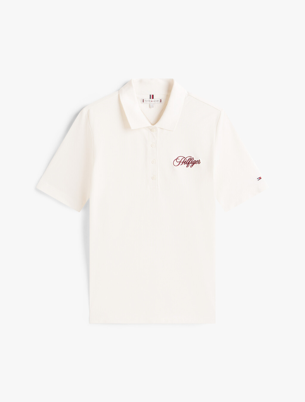 Script Logo Regular Polo, Ivory Silk, hi-res