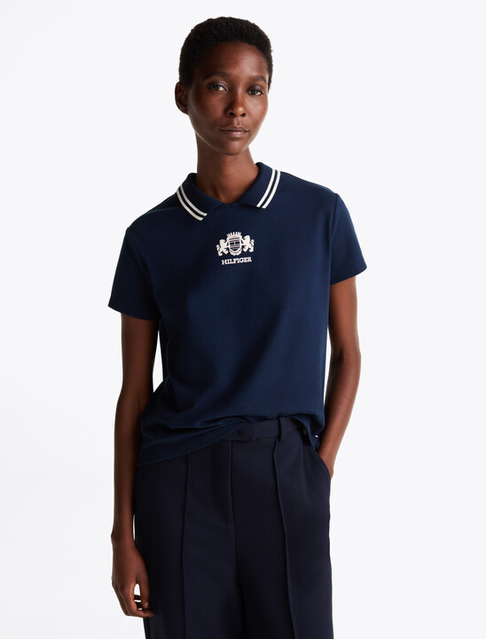 Regular Fit Back Keyhole Polo Top