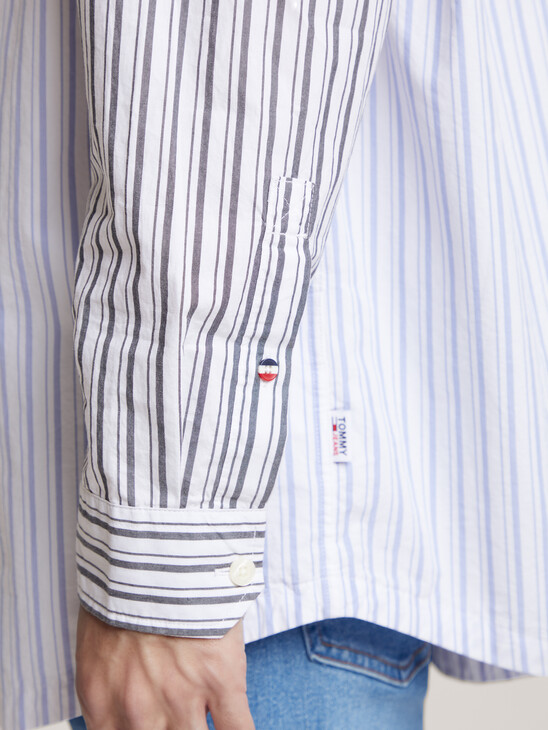 Oversized Stripe Mix Shirt