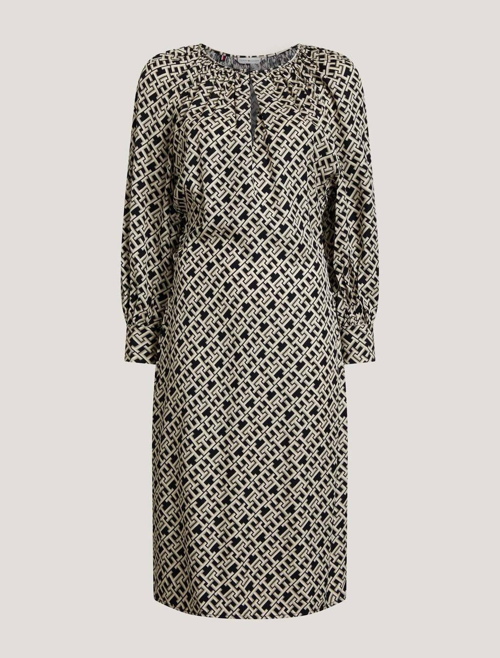 TH Monogram Dress, Bevelled Small Monogram/ Black, hi-res