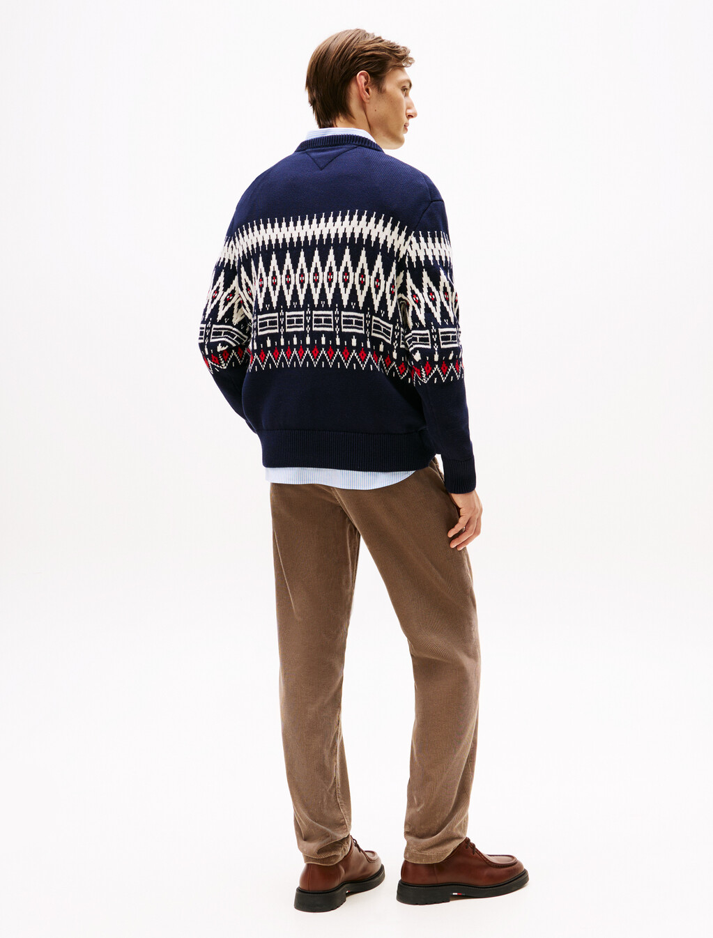 Fairisle Sweater, Desert Sky/Ivory Petal, hi-res