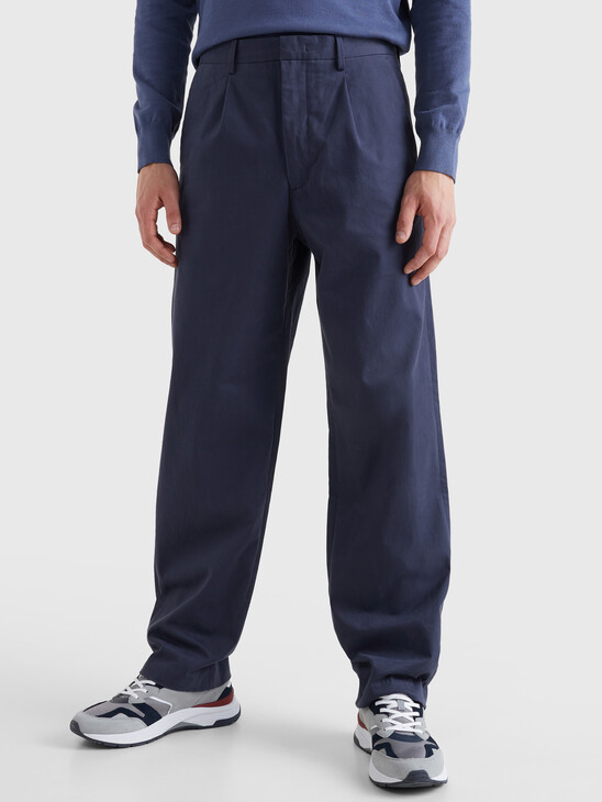 TH MONOGRAM RELAXED FIT TROUSERS