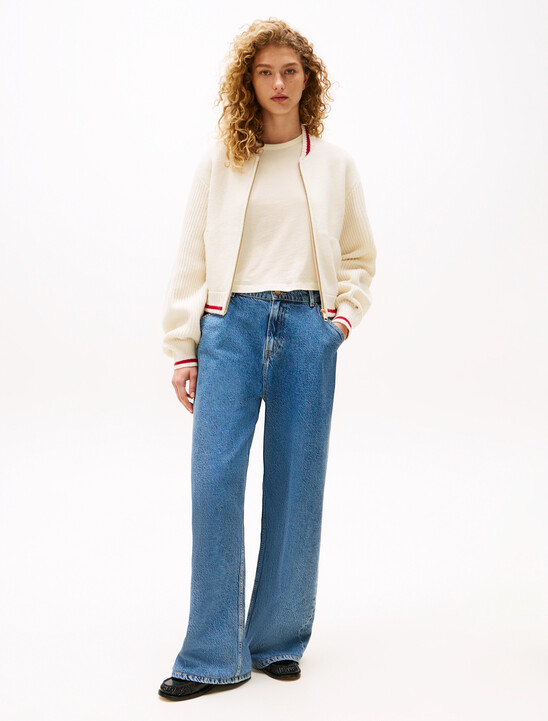 The Sofia Capsule Wool Blend Bomber Jacket