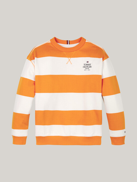 Stripe Crew Neck Sweatshirt