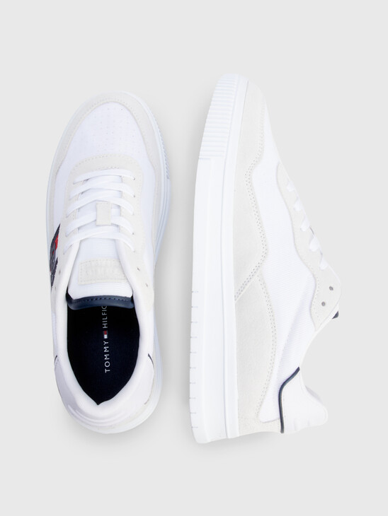 Suede Cupsole Lace-Up Trainers