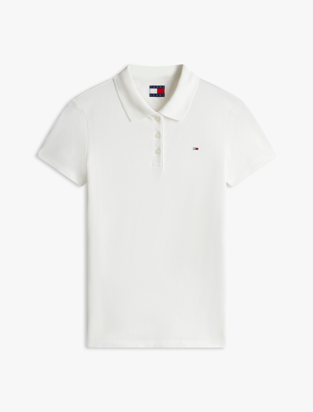 Essential 修身 Polo 衫, Ecru, hi-res