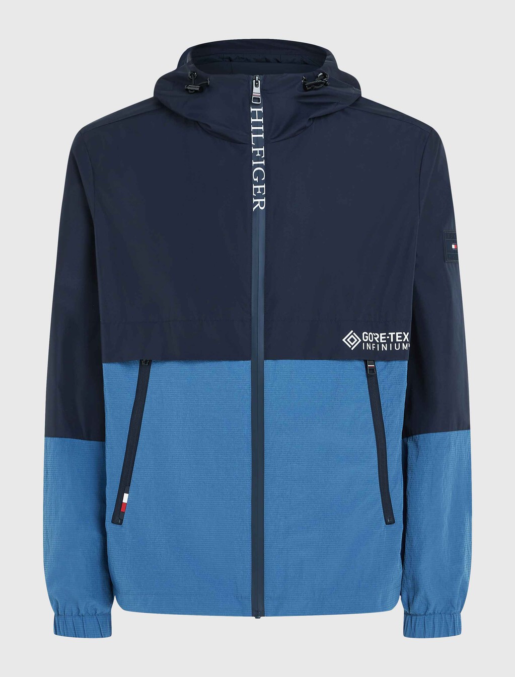 GORE-TEX Colour-Blocked Hooded Jacket, Desert Sky, hi-res