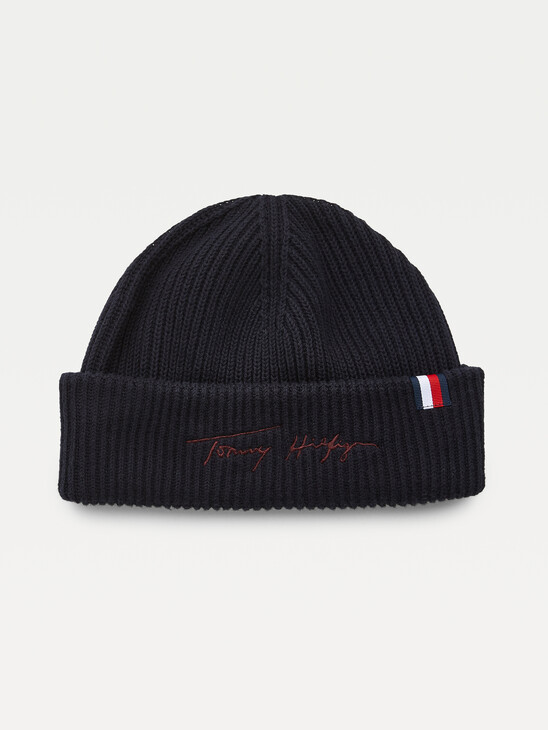 Signature Embroidery Rib-Knit Beanie Signature Embroidery Rib-Knit Beanie