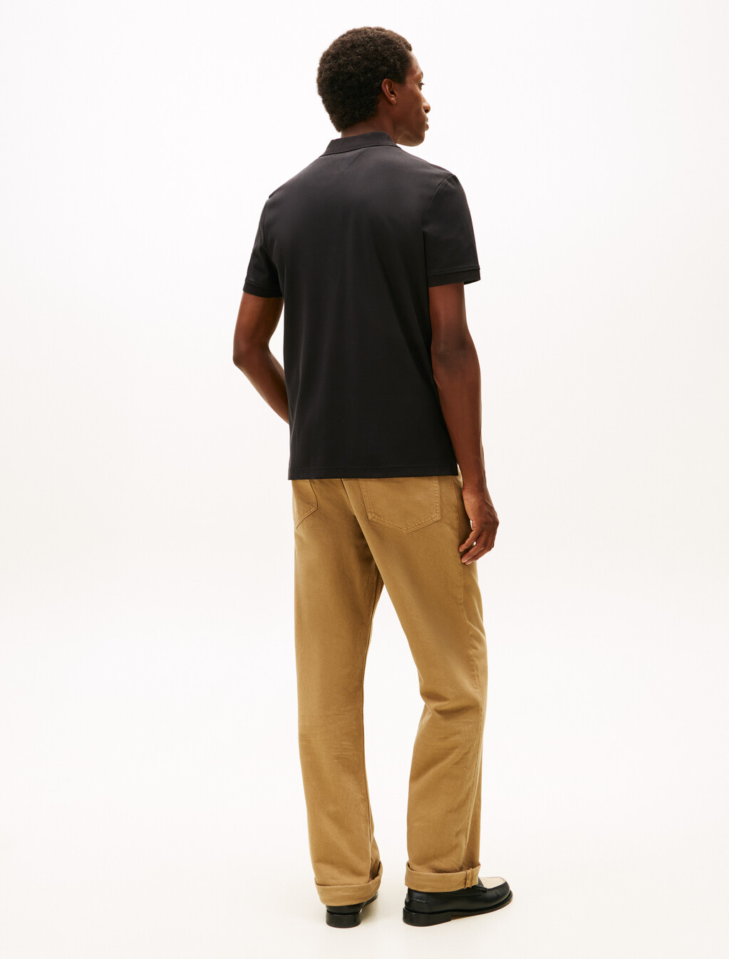 Icon Luxe 標誌刺繡 Polo 衫, Black, hi-res