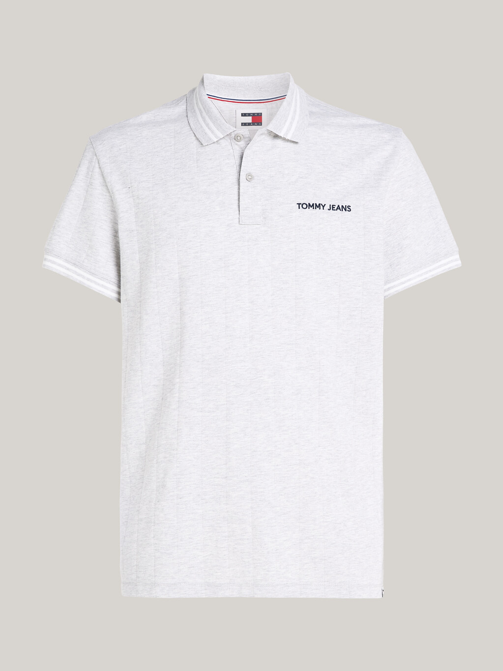 Classic Varsity Stripe Polo, Silver Grey, hi-res