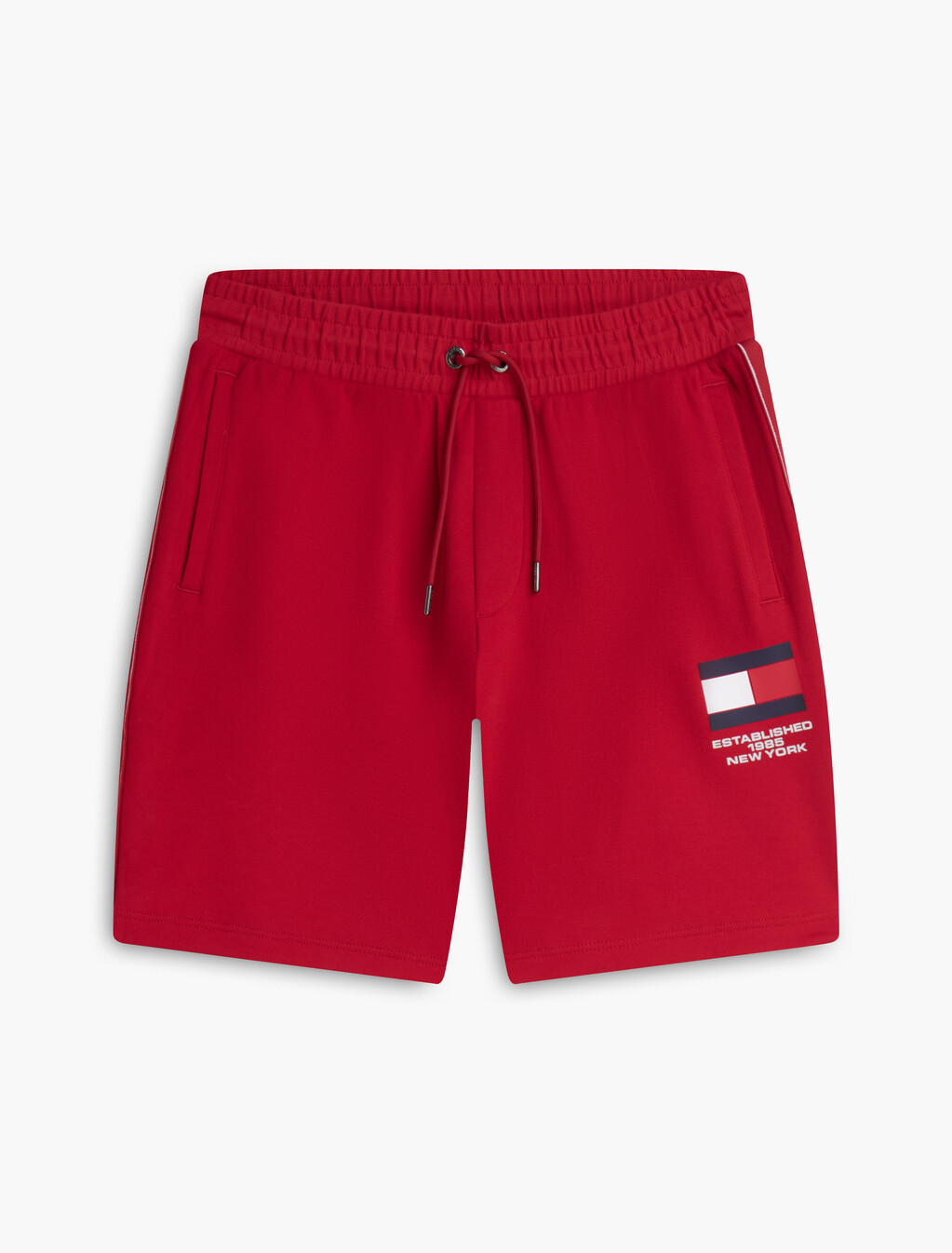 Pique Interlock Sweat Shorts, Medium Red, hi-res