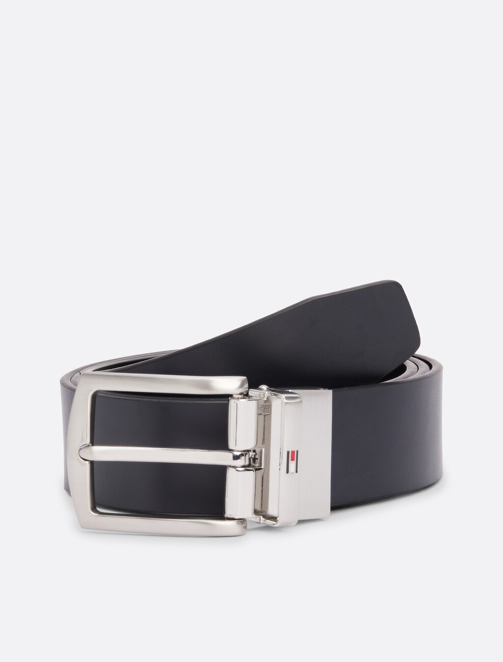 Reversible Leather Belt, Space Blue / Black, hi-res