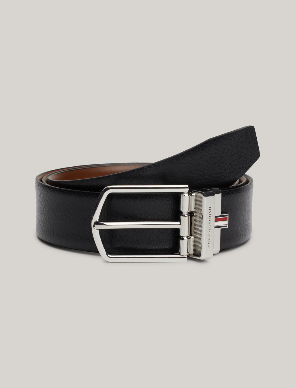 Business Luxe Reversible Leather Belt 3.5, Black, hi-res