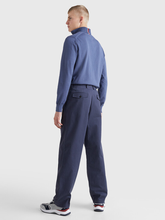 TH MONOGRAM RELAXED FIT TROUSERS