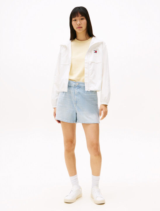 Loose Paperbag Denim Shorts