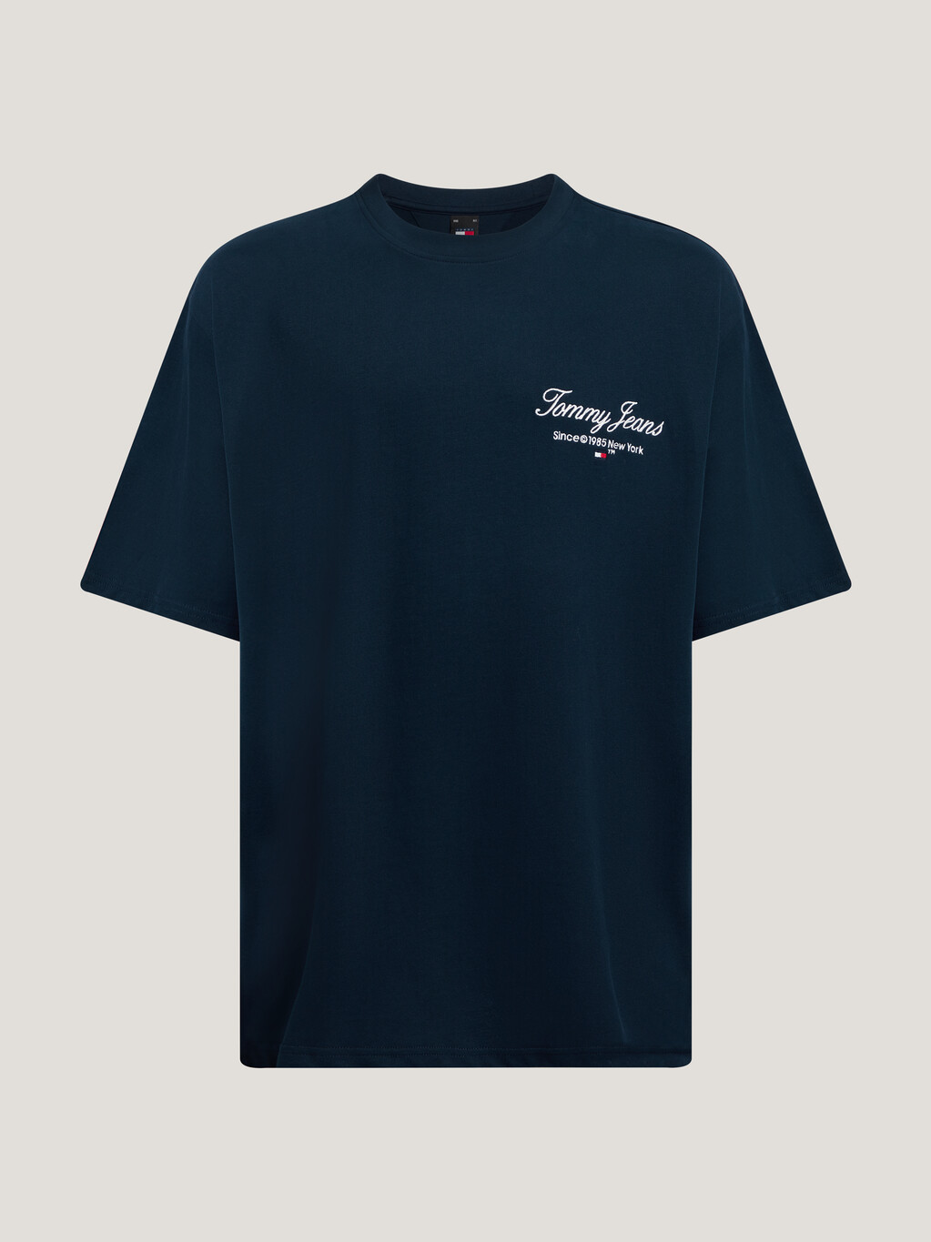 Logo Embroidery Relaxed Fit T-Shirt, Dark Night Navy, hi-res