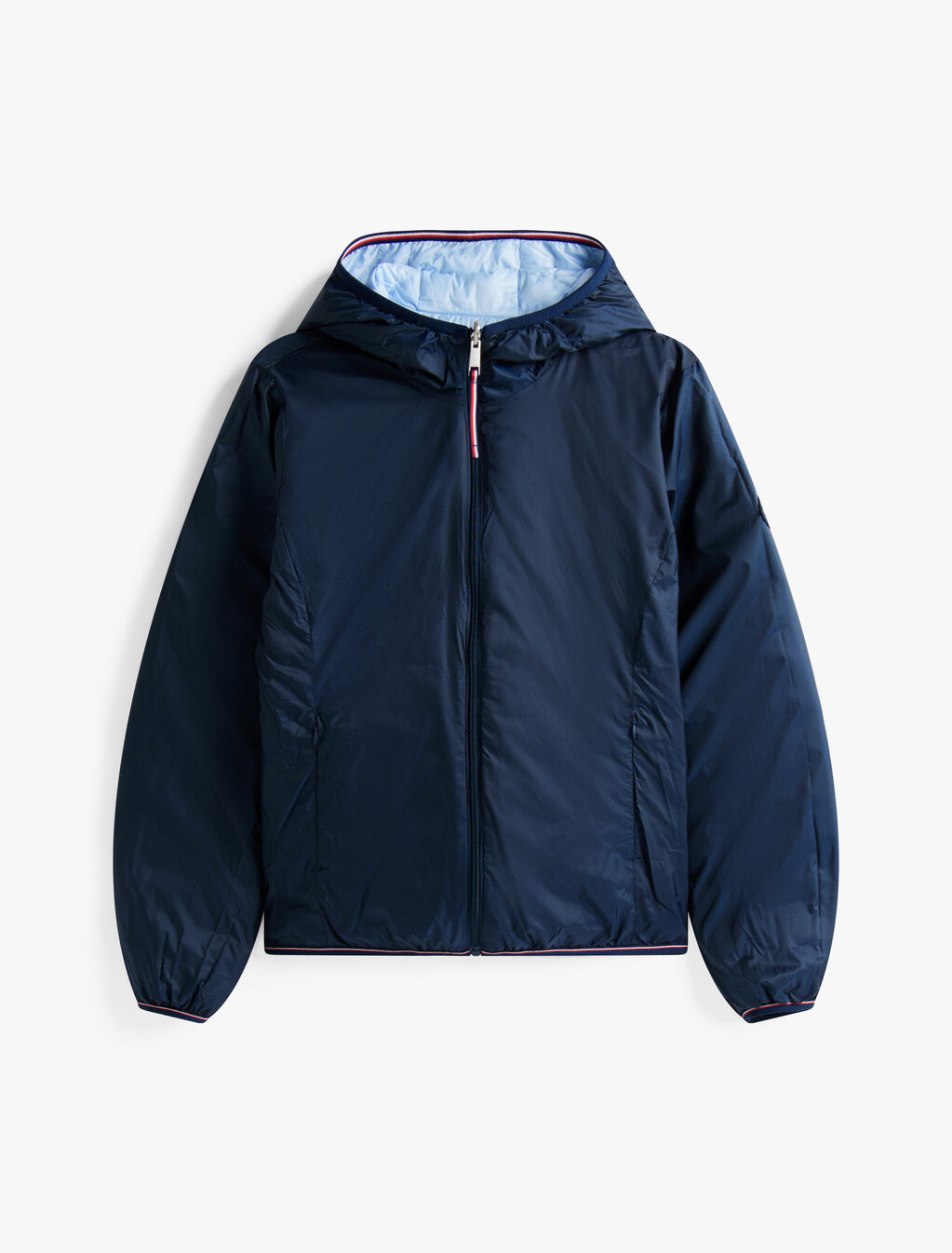 Reversible Lightweight Padded Jacket, Breezy Blue, hi-res