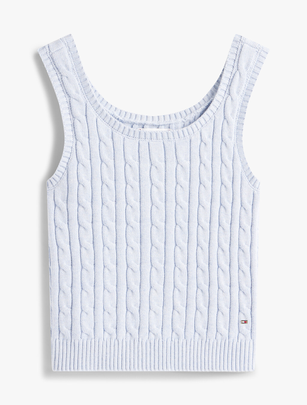 Cable Knit Sleeveless Sweater, B0802, hi-res