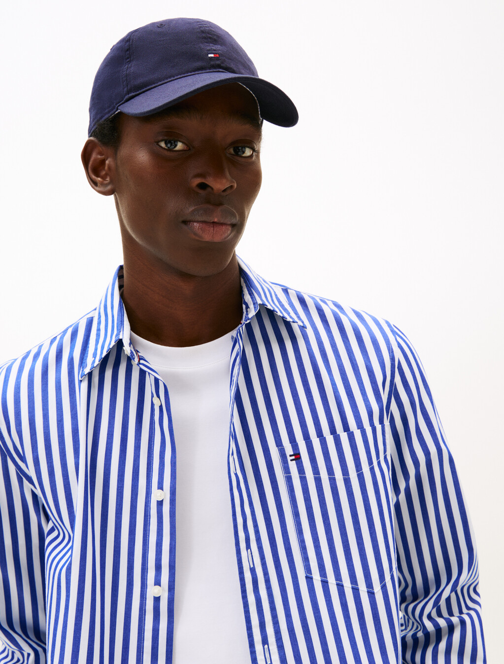 Tommy Flag Soft Baseball Cap, Preppy Navy, hi-res
