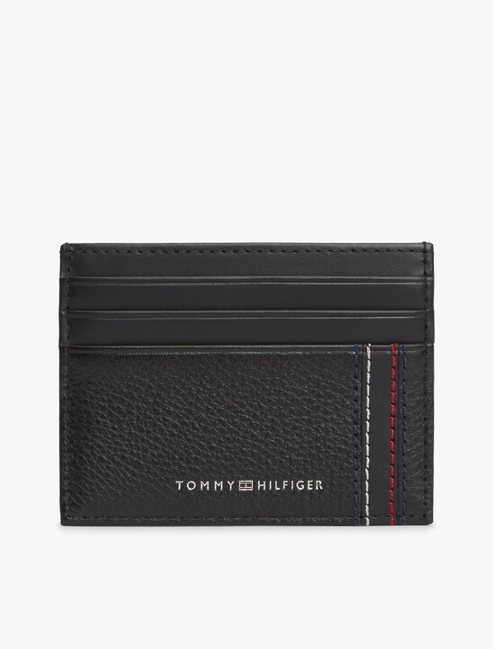 Logo Leather Credit Card Holder