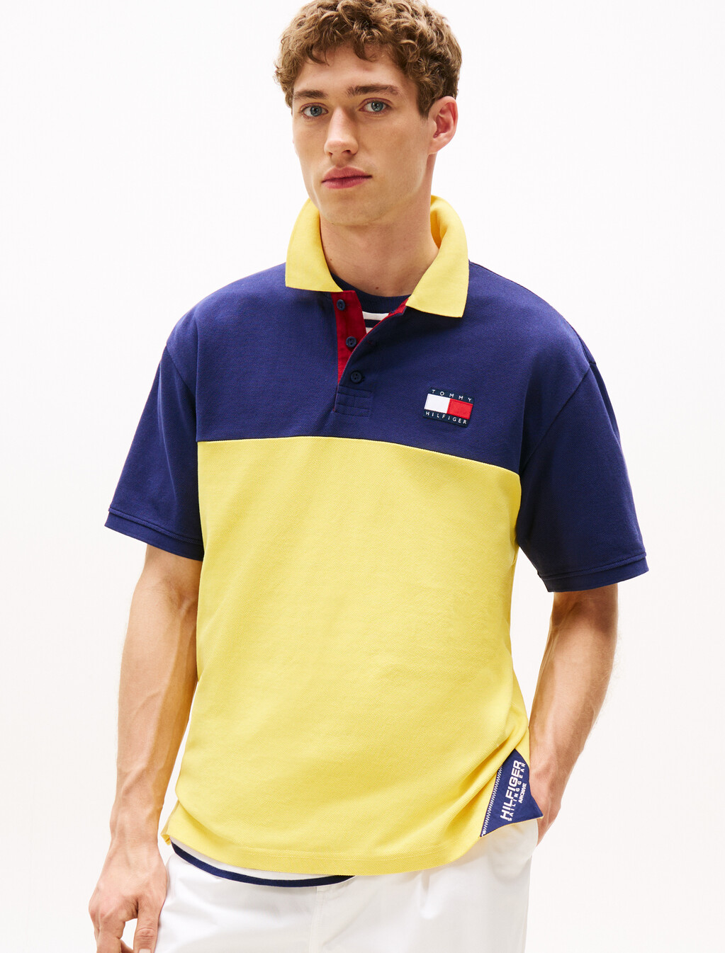 Hilfiger Sailing 航海風後背標誌 Polo 衫, Soft Sunflower, hi-res