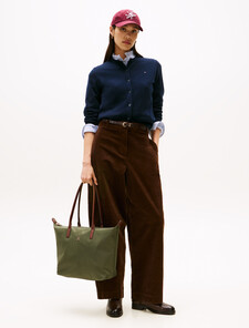 TH Monogram Tote Bag, Huntsman Green, hi-res