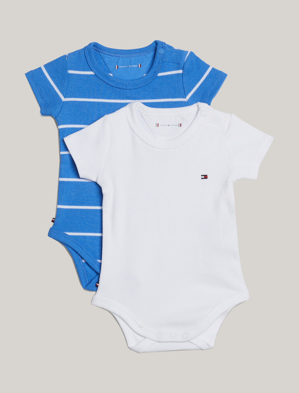2-Pack Ribbed Logo Bodysuits Gift Box, Blue Spell, hi-res