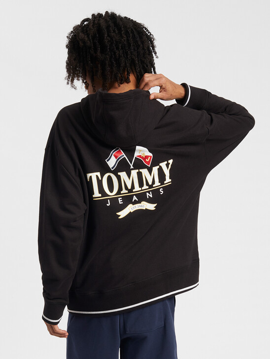 Logo Relaxed Fit Skater Hoodie