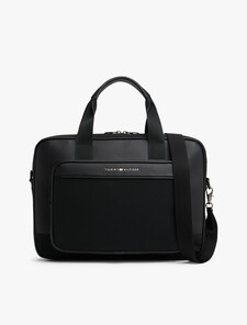 Metal Logo Laptop Bag, Black, hi-res