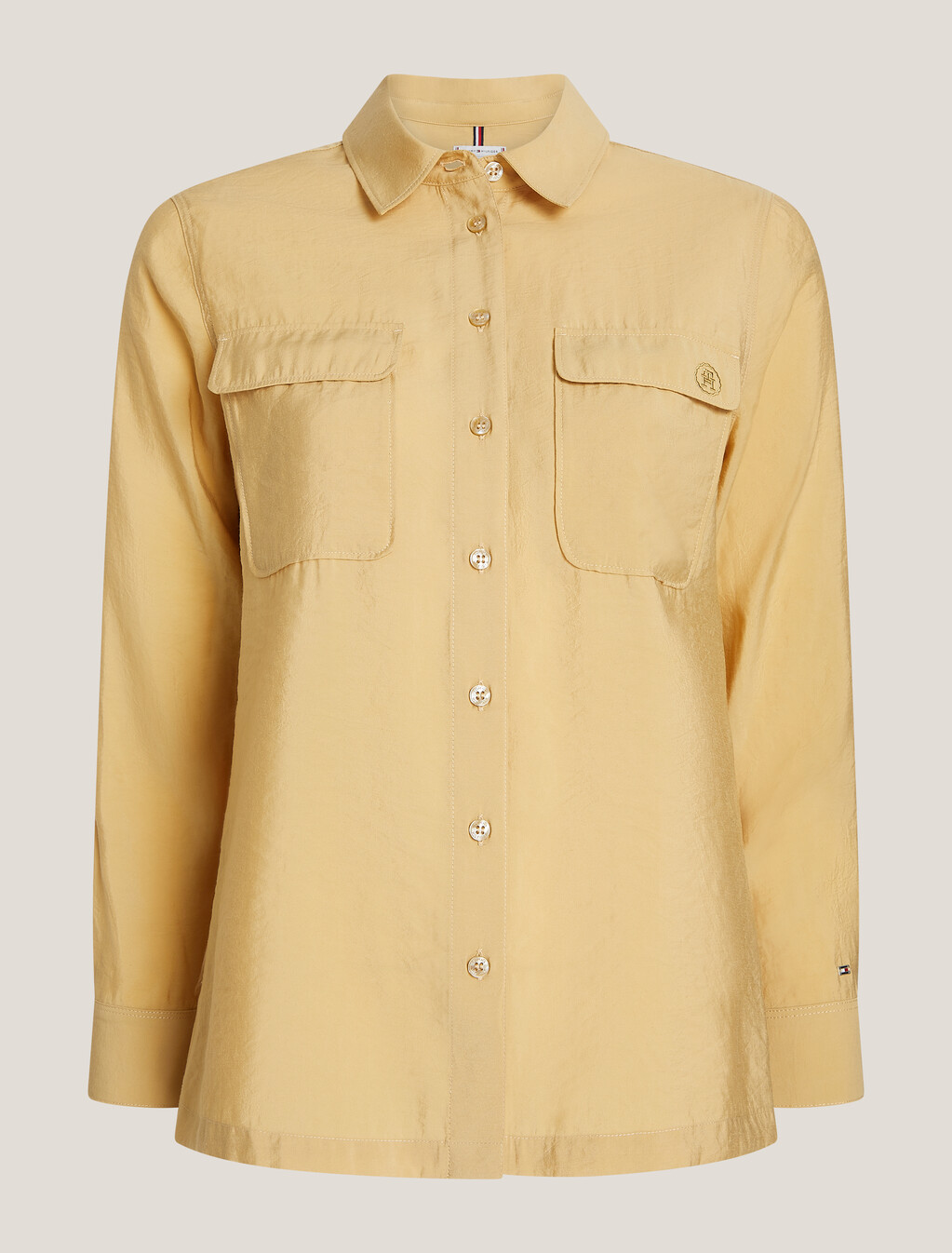 Modal Fluid Relaxed Shirt, Beechwood, hi-res