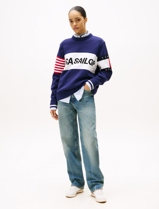 USA SailGP x Tommy 棉質毛衣