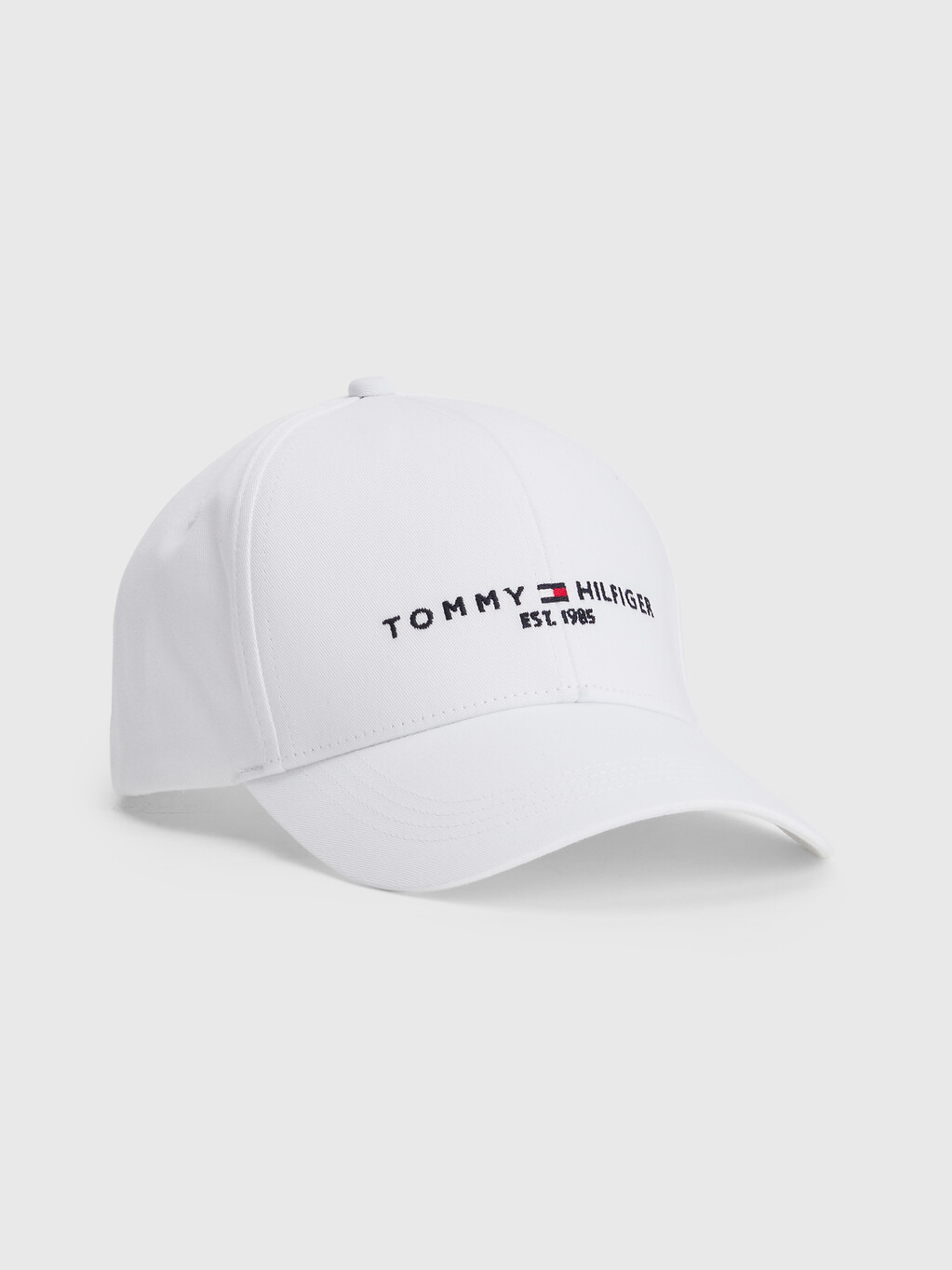 Tommy Hilfiger 經典有機棉棒球帽, White, hi-res