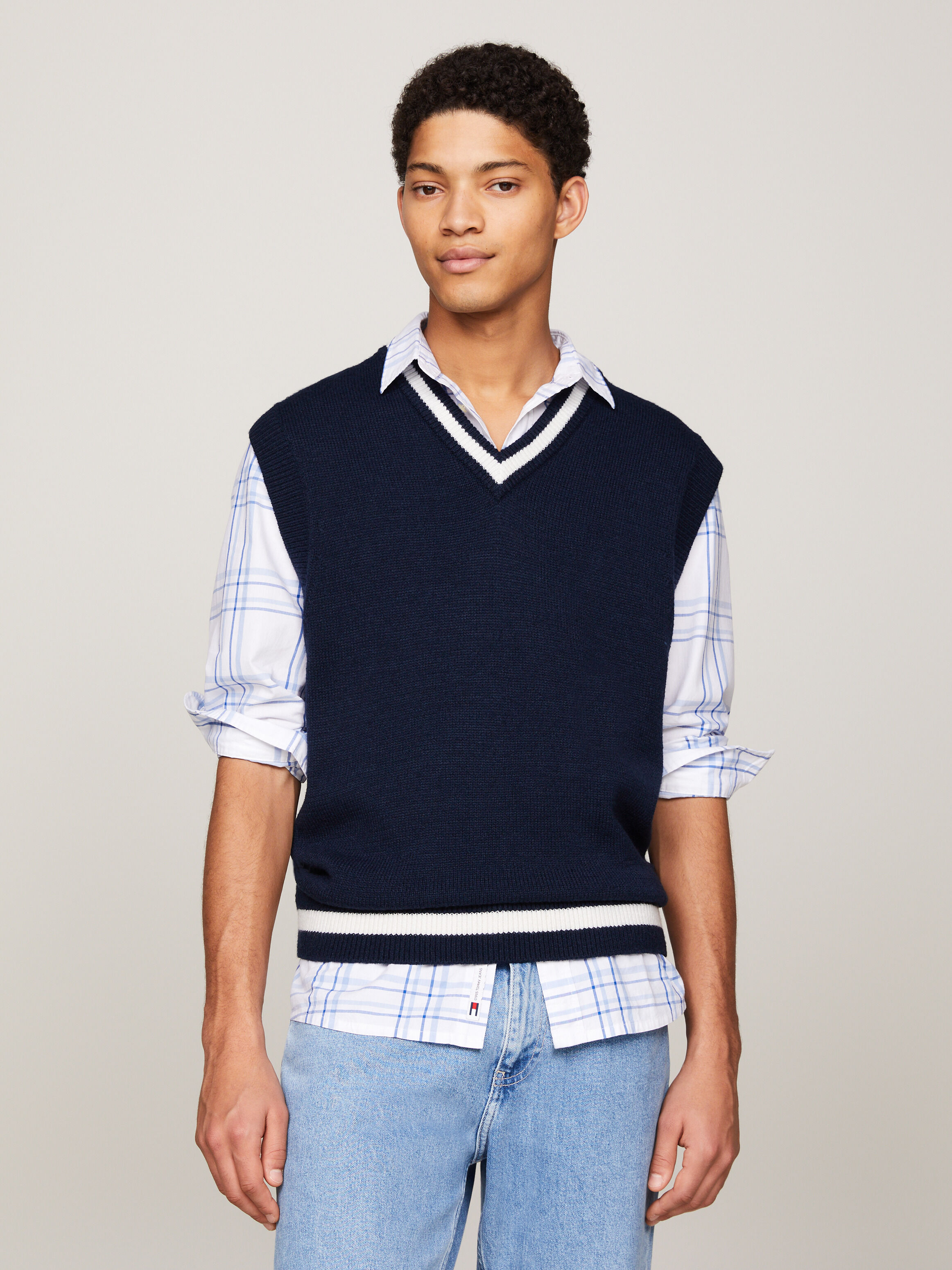 Tommy hilfiger men's sweater best sale vest