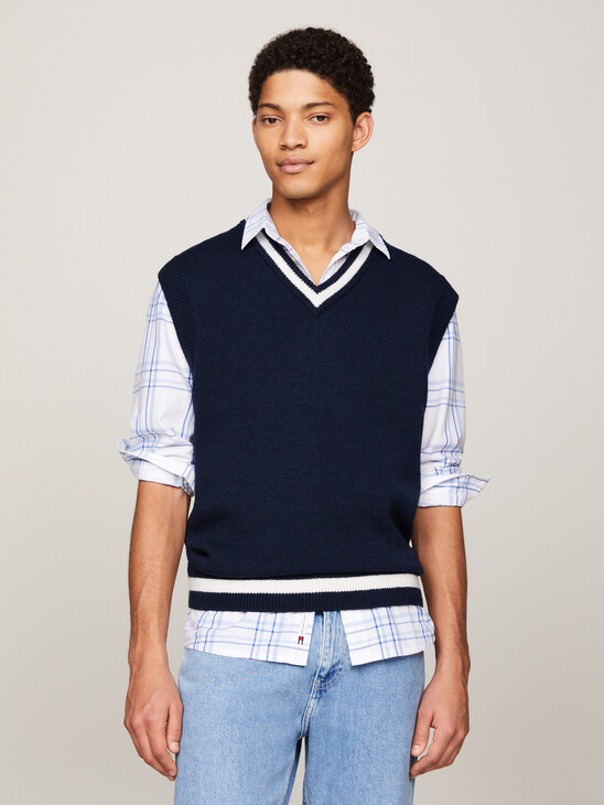 Essential Tipped Sweater Vest