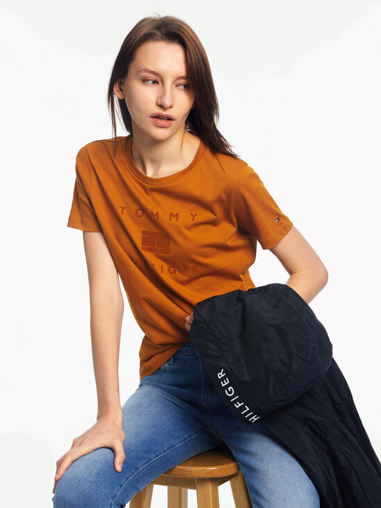 Organic Cotton Tonal Logo T-Shirt Organic Cotton Tonal Logo T-Shirt