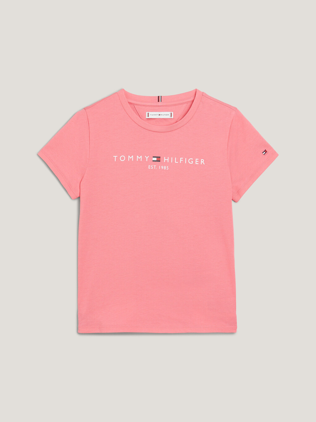 TH Established Essential Logo Slim T-Shirt, Glamour Pink, hi-res