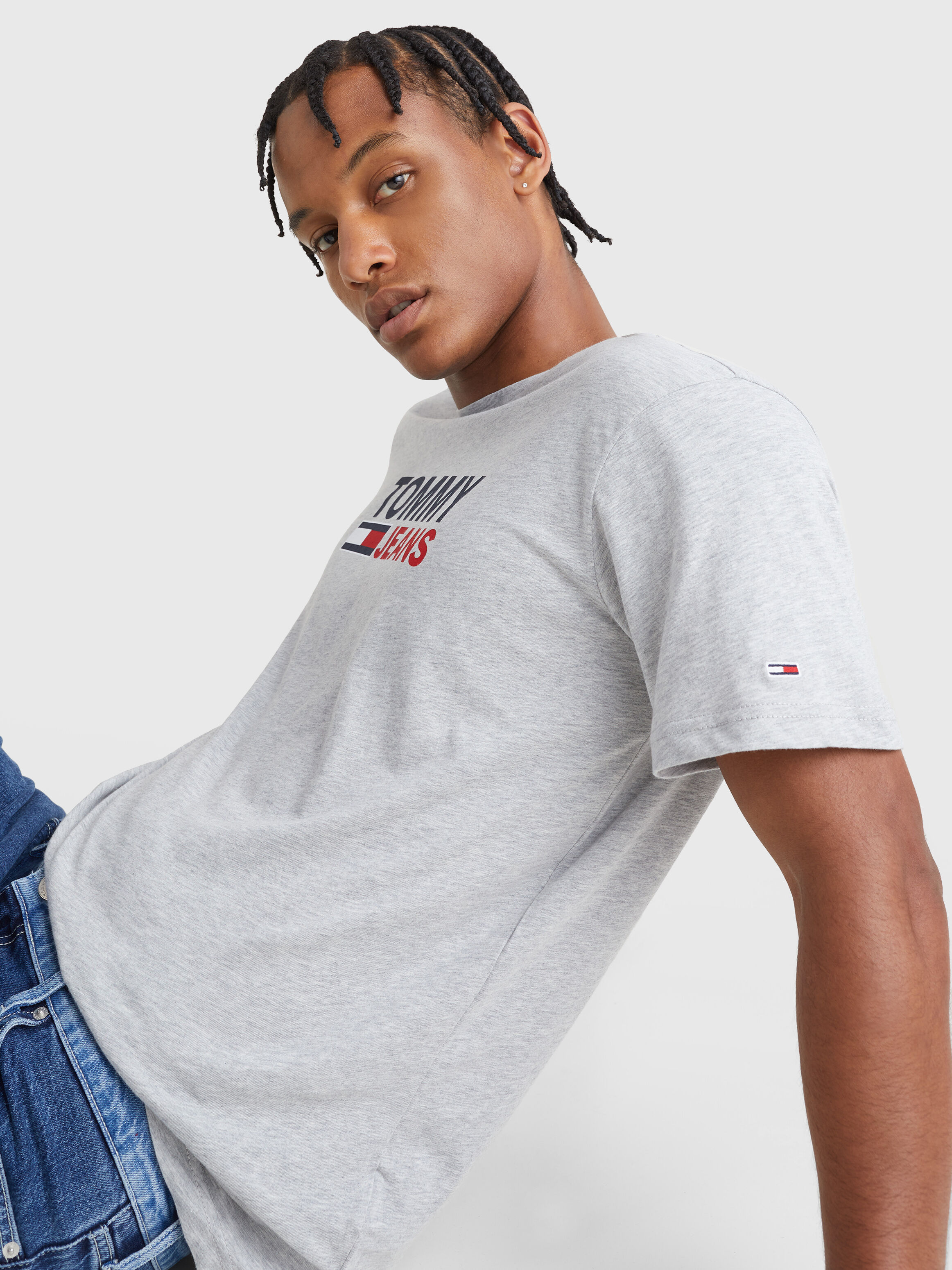 Corporate Signature T Shirt grey Tommy Hilfiger