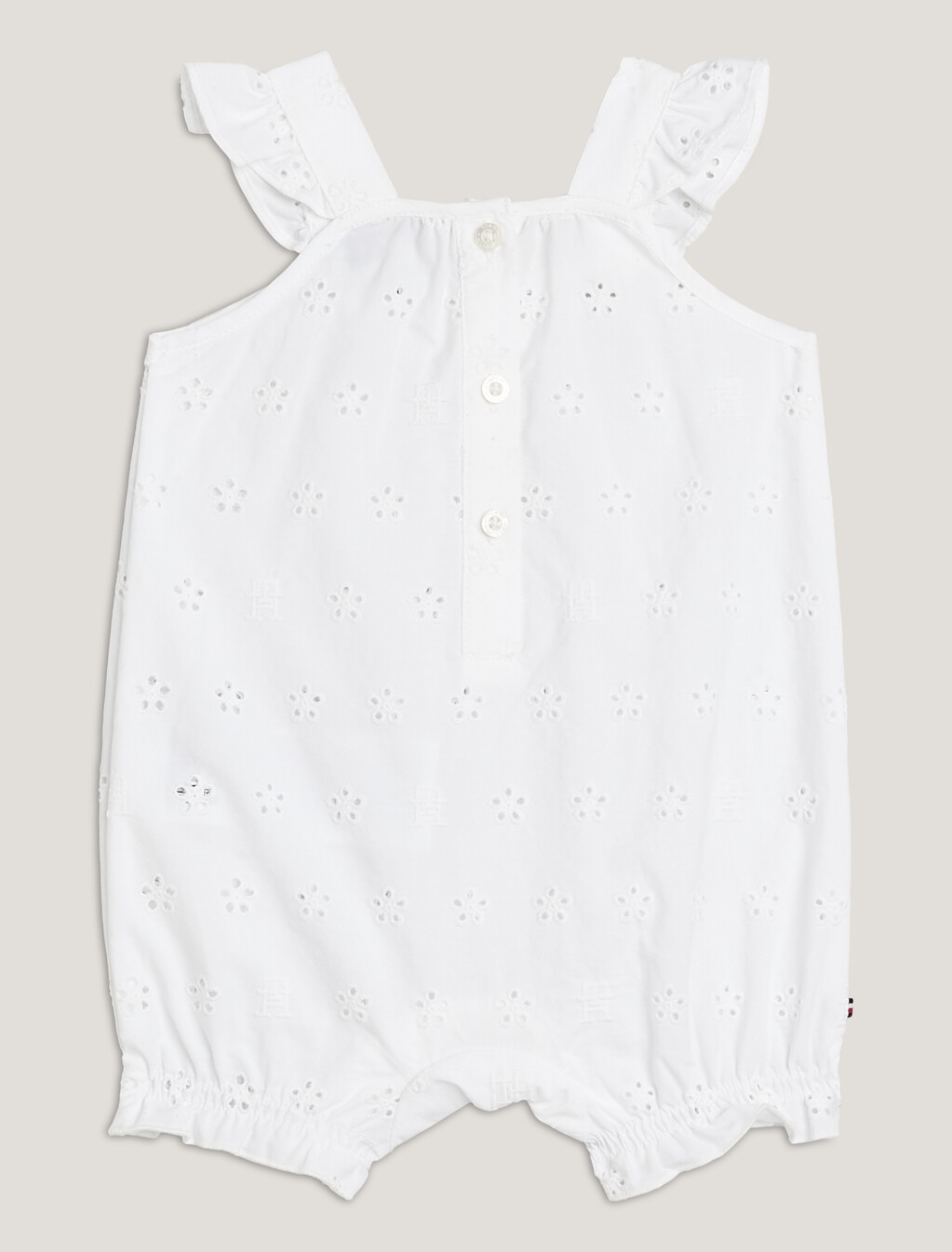 Broderie Anglaise TH Monogram Shortall Gift Bag, White, hi-res