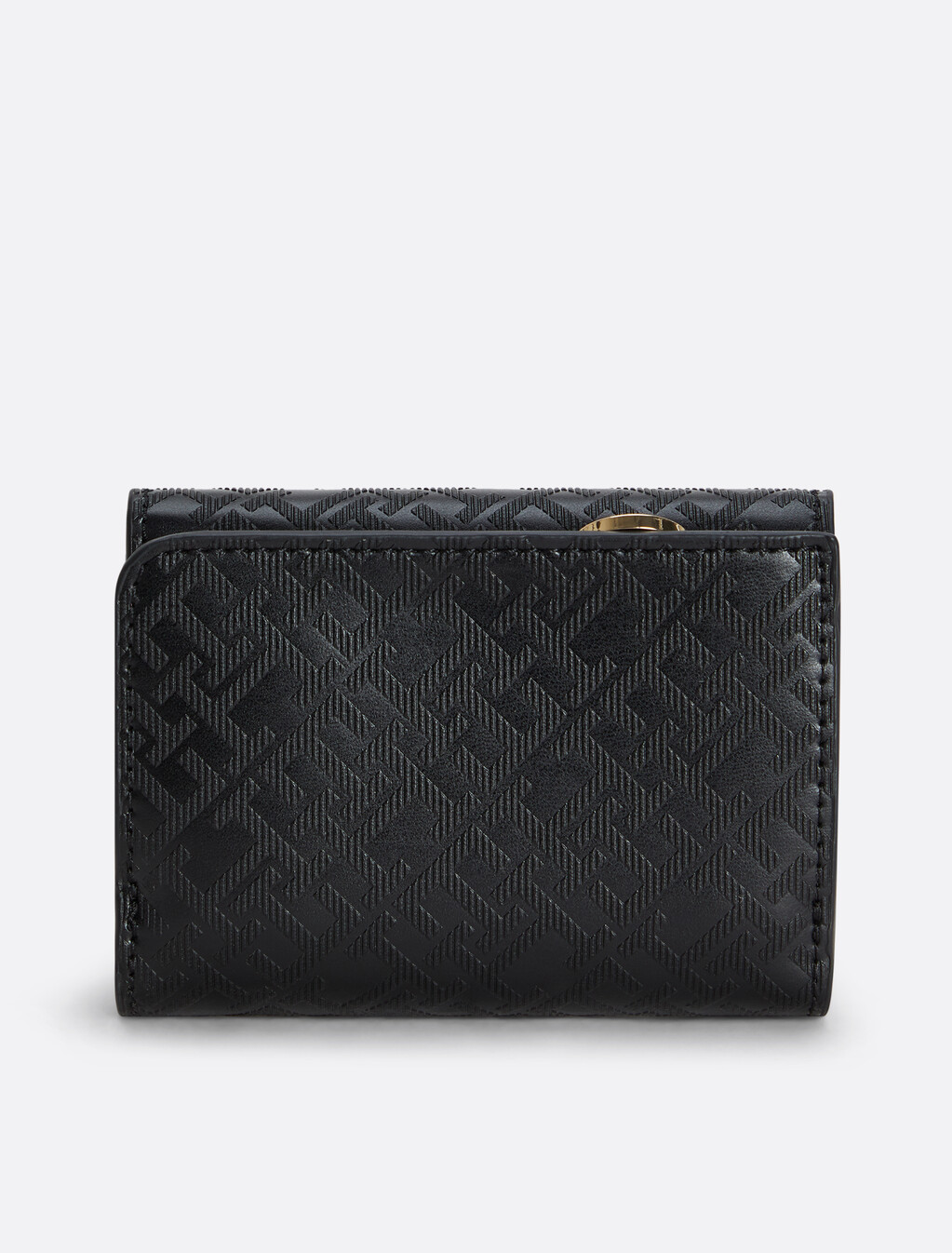 TH Monogram 三摺式銀包, Black, hi-res