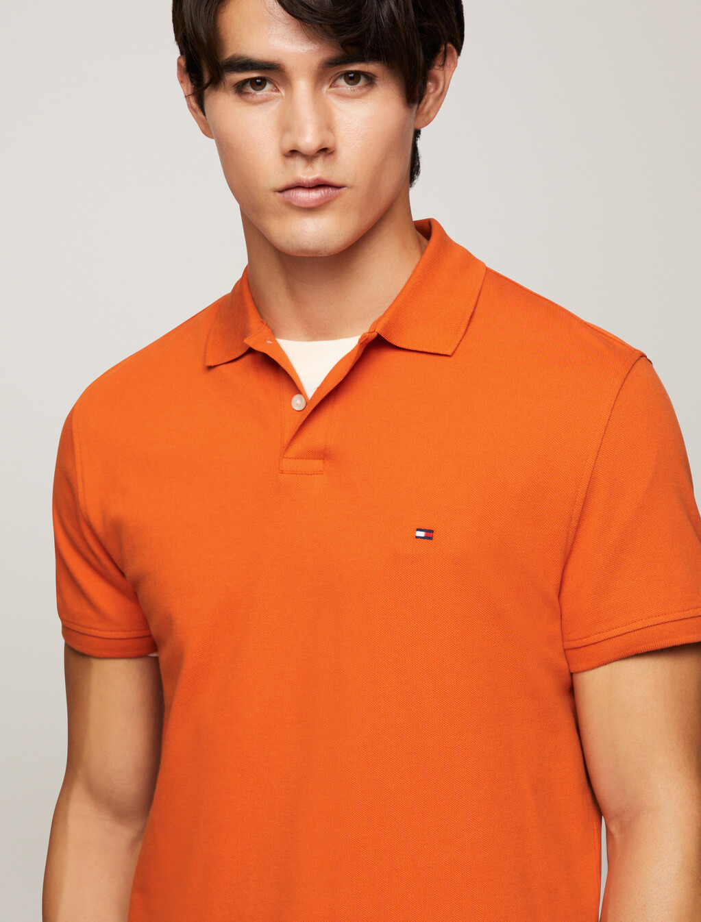 1985 標準版型 Polo 恤, Bonfire Orange, hi-res